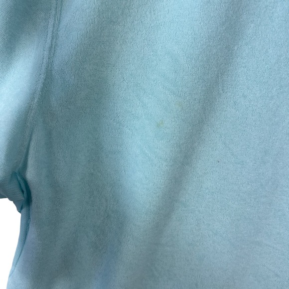 Fabletics Shirt Men Blue Terry Cloth Front Button Shirt XL - Picture 7 of 7